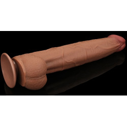 LoveToy SlidingSkin Gode Sliding Skin 26 x 6cm Marron
